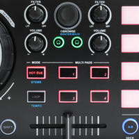 Controlador MIDI de DJ/Consola de Mezcla de Audio Accuracy Pro Audio MID36, Mezclador de DJ, Reproductor MINI DJ USB