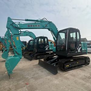 Excavadora Compacta Kobelco SK75 Usada a Precio Económico, Excavadora de Orugas de 7 Toneladas SK75-8 para Construcción Agrícola, Vial y Municipal - Product Image 1
