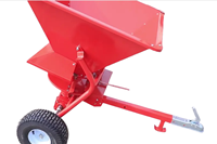 Semoir/épandeur pour VTT-350 Lb/160kg. Épandeur carré de capacité ATV Remorquage derrière l'épandeur