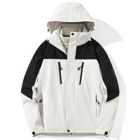 Veste bomber 3-en-1 pour homme et femme, automne/hiver, ensemble deux pièces, amovible, rembourrée en duvet épais, doublée de polaire