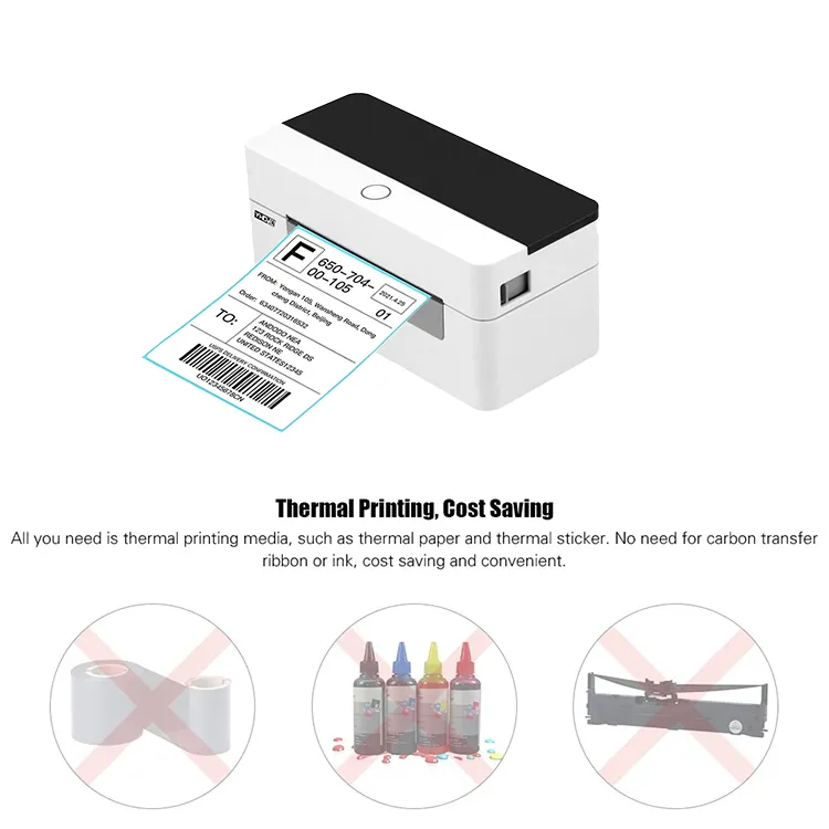 USB connection Blue Tooth Express label printer Pos Thermal Printer Barcode Sticker label printer