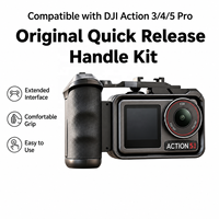 Poignée de prise de vue en extérieur pour DJI Osmo Action 5 Pro/4/3, poignée de cage avec bouton déclencheur et support griffe froide, accessoire pour caméra d'action
