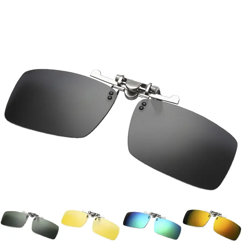 Hotsale Summer Beach Custom Polarized Clip On Sunglasses Flip Glasses for Men Women UV Protection