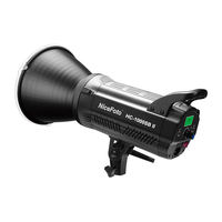 NiceFoto HC-1000SBII 100W équipement d'éclairage de Studio de Film LED COB caméscope photographique vidéo lumière continue pour YouTube