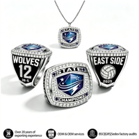 Bague de championnat de football fantastique 2025 personnalisable à moins de 10 $ pour équipes technologiques locales, universités, et ensembles de basketball