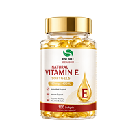 OEM ODM Gélules de vitamine E naturelle 400 UI 180 mg Antioxydant Cheveux Peau Ongles Soutien immunitaire Complément alimentaire 100 gélules