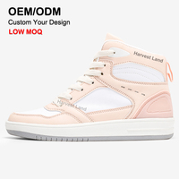 DIY Original Logo personnalisé Rétro Hommes Femmes Fabricant de skateboard Basketball Baskets décontractées en cuir Chaussures hautes personnalisées