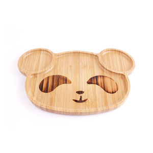 Assiette de petit-déjeuner créative en bambou pour enfants, plateau mignon pour collations et fruits, plat simple pour en-cas - Product Image 3