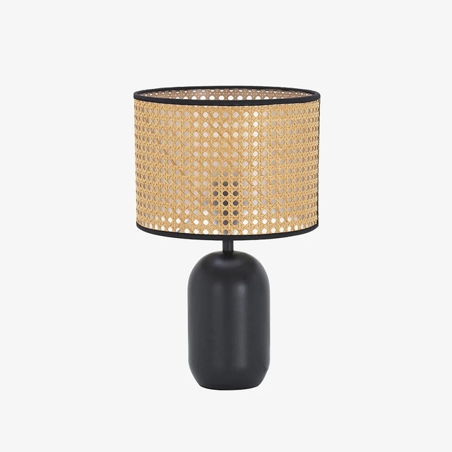 Rattan Handmade Natural Material Indoor Simple Southeast Asian Table Lamp Hotel Decorative Night Light Factory Wholesale E26/E27