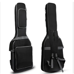 Estuche impermeable <span class=keywords><strong>de</strong></span> lona Oxford para guitarra acústica clásica eléctrica, bolsa con correa para el hombro, acolchada con bolsillo - Product Image 1