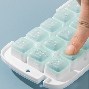 Moule à glaçons créatif double couche en silicone 2022 de qualité alimentaire avec rebord, écologique, boîte transparente et pelle à glace - Product Image 5