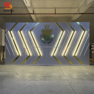 ฉากหลังเหตุการณ์อะคริลิคไฟ LED แบบปรับแต่งได้อุปกรณ์ตกแต่งเวทีงานแต่งงานฉากหลังงานเลี้ยง - Product Image 5