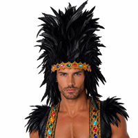 Tenue de défilé de Samba, Costume de Showgirl, Vêtements de performance pour concours de danse, Accessoires de scène de carnaval, Coiffe de festival à plumes