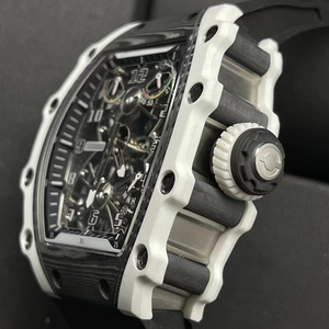 Montre mécanique de luxe sportive pour homme, étanche, avec tourbillon squelette, revêtement lumineux, affichage double aiguille, haute qualité RM21-02 - Product Image 5