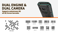 Henex H4 PDA Industri Genggam Otomatis Nirkabel Android Pemindai Barcode Terminal Data Seluler dengan PDA Tangguh