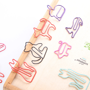 Fabricant personnalisé en forme de mignon couleurs assorties signets planificateur trombones en métal avec papeterie scolaire de bureau - Product Image 1