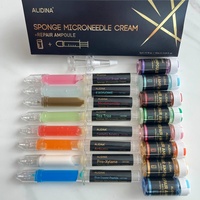Crème à micro-aiguilles éponge pour usage domestique, crème de resurfaçage doux de la peau, affine les pores, améliore les marques d'acné, peau terne, stimule la régénération du collagène