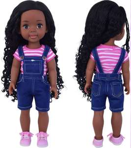 Muñeca Negra Personalizada 2026, Muñeca Bebé de 14.5 Pulgadas con Ropa, Muñeca Africana de Silicona Realista Lavable, Juguete para Niñas - Product Image 1