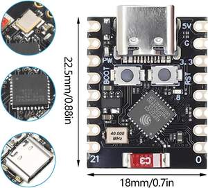 Carte de développement Aismartlink <span class=keywords><strong>ESP32</strong></span> <span class=keywords><strong>C3</strong></span>, <span class=keywords><strong>ESP32</strong></span> <span class=keywords><strong>C3</strong></span> <span class=keywords><strong>RISC</strong></span> <span class=keywords><strong>V</strong></span> 160 MHz, 4 Mo de mémoire flash, interfaces riches, USB Type C, faible consommation - Product Image 2