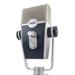 <span class=keywords><strong>AKG</strong></span> Pro Audio Lyra Ultra-HD USB-C ไมโครโฟนคอนเดนเซอร์สำหรับบันทึกเสียง ASMR-PC/แมคแล็ปท็อปขาตั้งปรับได้ปลั๊กเพลย์-สีฟ้า/สีเงิน - Product Image 1
