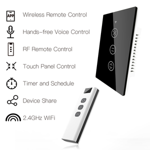 WiFi RF433 커튼 스위치 2/3 웨이 인터럽터 드 cortina inteligente 커튼 모터 액세서리 Tuya 스마트 라이프 홈 오토메이션 - Product Image 5