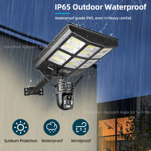 Vente chaude 6MP <span class=keywords><strong>sans</strong></span> fil Wifi 4G caméra de lampadaire solaire extérieur maison usage public IP CCTV <span class=keywords><strong>sans</strong></span> électricité - Product Image 6
