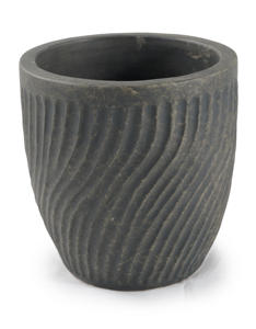 Pot en céramique pour chemin de jardin - Grand pot rond de style américain respirant à poser au sol - Product Image 5