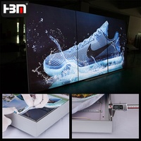 Système de cadre de bannière publicitaire pour exposition, vente en gros, caisson lumineux LED sur pied