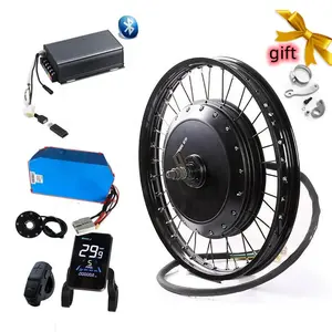 Ce Goedgekeurd Bldc Hub Motor 5000W 8000W Elektrische Fiets Conversie Kits Met Ebike Lithium Batterij