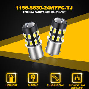 Jiachi หลอดไฟ LED 6000K 1156 P21W PY21W BA15S BAU15S ไม่มีข้อผิดพลาดสำหรับเบรครถยนต์อัตโนมัติสัญญาณไฟเลี้ยว CE ROHS - Product Image 5