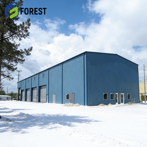 Entrepôt préfabriqué en structure métallique à longue portée, design moderne, mobile et portable, pour atelier, bureau, bâtiment, économique - Product Image 1