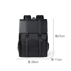 Nouveauté : Sac à dos personnalisé pour collège et lycée, pour hommes et adolescents, imperméable, avec rabat, pour ordinateur portable, grande capacité, en polyester - Product Image 2
