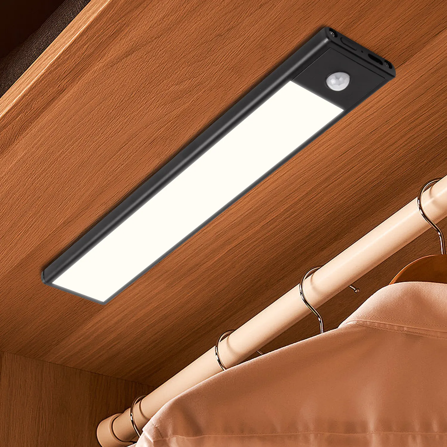 15cm rechargeable battery magnetic stick automatic cabinet home led wardrobe motion sensor security night lights