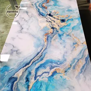 China Manufactured High quality 3mm 3D Print Book Match Panel UV Marble Sheet PVC