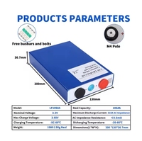 Stock UE 3.2v 280ah 314ah 105ah Batterie LiFePo4 Phosphate de fer de lithium Haute efficacité Système de stockage d'énergie Profonde 8000+ cycles