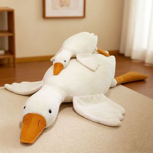 <b>Large</b> White Goose Plush <b>Pillow</b> Soft Stuffed Animal For Kids Comforting Toy Gift For Children Bedroom Decor - Product Image 1