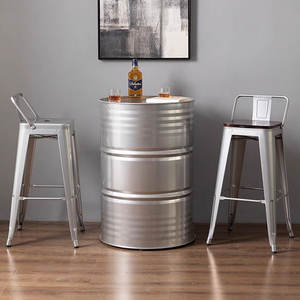 Tabourets de bar industriels en métal haut de gamme et économiques pour salle à manger, café et restaurant - Pivotants à 360 degrés et réglables - Product Image 5