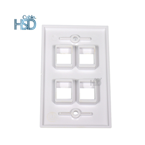 Tấm Mặt Chất Lượng Cao Kiểu Mỹ Tấm Tường 4 Cổng Cho Giắc Cắm Keystone RJ45 4 Cổng Tấm Mặt - Product Image 4