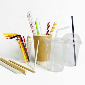 Pailles en papier biodégradable colorées et pliables pour boissons, pailles en plastique transparentes pour bubble tea - Product Image 6