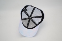 Casquette de golf personnalisée tie-dye pastel structurée à 6 panneaux en sergé de coton avec logo en caoutchouc classique et broderie latérale