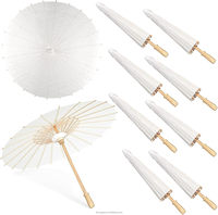 Parasol de mariage blanc en papier, le plus populaire en Chine, vente en gros 2027, avec logo personnalisé, décorations de mariage