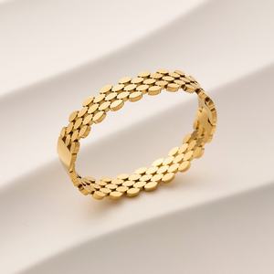 New Design Wholesale Custom Anti-Allergy PVD <b>Gold</b> Plated Stainless Steel <b>Bracelet</b> Bangles <b>for</b> <b>Women</b> - Product Image 2