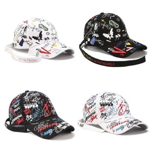 Gorras de béisbol con estampado de sublimación de billetes de poliéster de marca personalizada, fundas para sombreros con <span class=keywords><strong>correa</strong></span> <span class=keywords><strong>larga</strong></span> - Product Image 4