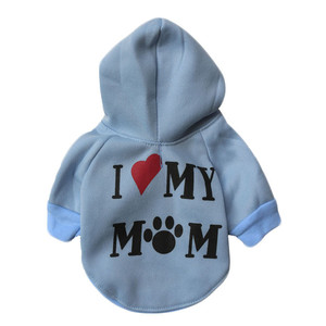 Sweat à capuche pour chien, vêtement d'hiver, à la mode, imprimé I Love <span class=keywords><strong>My</strong></span> Mom - Product Image 2