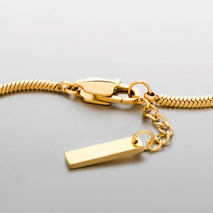 Vendita calda all'ingrosso JY braccialetto placcato in oro minimalista moda catena di serpente da uomo in acciaio inox bracciale per gli uomini gioielli - Product Image 6