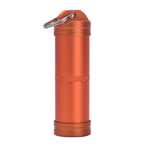 Botella de Medicamentos para Primeros Auxilios, Impermeable, de Aleación de Aluminio Ligera, con Llavero, para Equipo de Supervivencia y Camping - Product Image 4