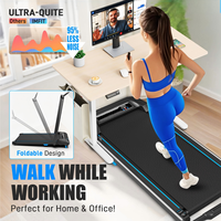 Tapis de course électrique pliable OEM portable pour la maison avec poignée de commande à distance et inclinaison pour l'entraînement