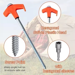 Không thể phá vỡ và không linh hoạt 8 gói Lều Cổ Phần nhiệm vụ nặng nề 12 inch thép Lều chốt cho cắm trại - Product Image 4