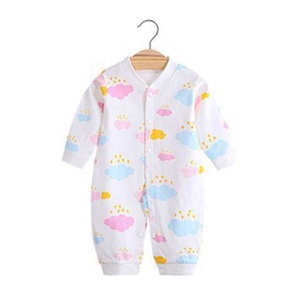 Pyjama <span class=keywords><strong>printemps</strong></span> en coton pour bébé, boutons, manches longues, pour garçon, tenue de nuit pour bébé, prix d'usine, - Product Image 5