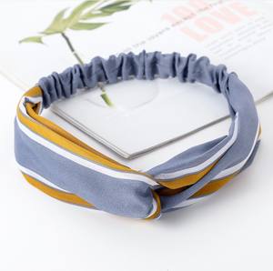 Hot Koop Multicolor Elastische Bloem Bloemen Brede Grens Geknoopt Hoofdband Vintage Haar Geknoopt Hoofdband Bohemian Vrouwen Haarband - Product Image 6